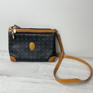 𝅺IL Nuovo Barocco Made in Italy Signature Brown Leather Crossbody Bag